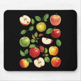 Apfelsorten Verschiedene Arten Apfelpflücker Apfel Mousepad