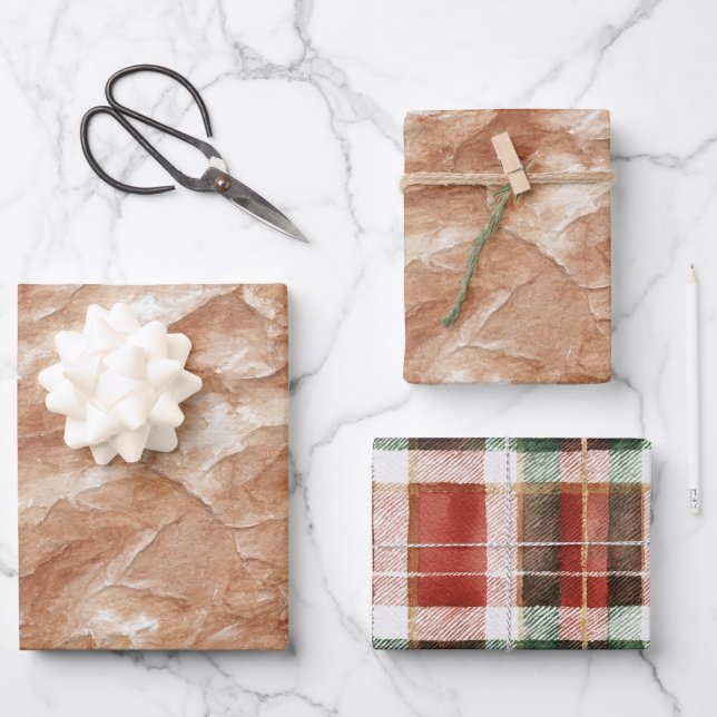 Apfeltorte Geburtstag Geschenkpapier Set (Vorderseite)