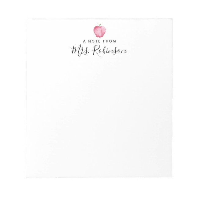 Apfelwein für Wasserfarben vom Lehrer zurück zur S Notizblock (Vorderseite)