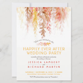 Apfelwein, Orangenbraun nach Hochzeitsfeier Einladung