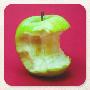 Apfelwein Rechteckiger Pappuntersetzer