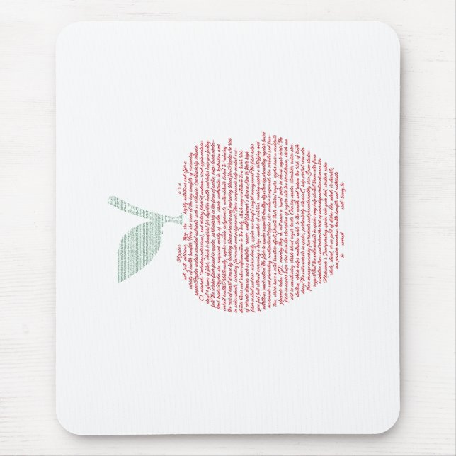 Apfelwolke Mousepad (Vorne)