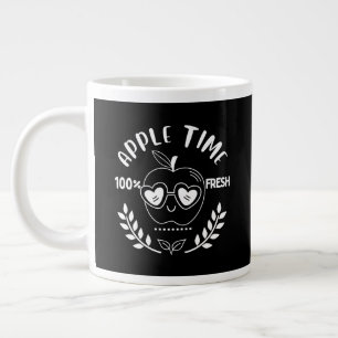 Apfelzeit (weiß) Jumbo-Tasse