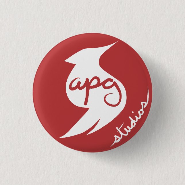 APG Studio-Logo-runder Knopf Button (Vorderseite)