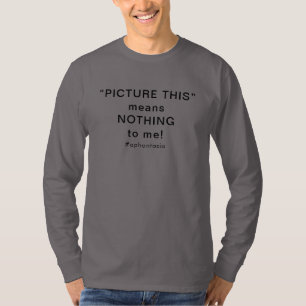 Aphantasia Schüler Schüler Vorstellen Dies Schwarz T-Shirt