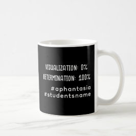 Aphantasia Student Pupille Entschlossenheit Weißer Kaffeetasse
