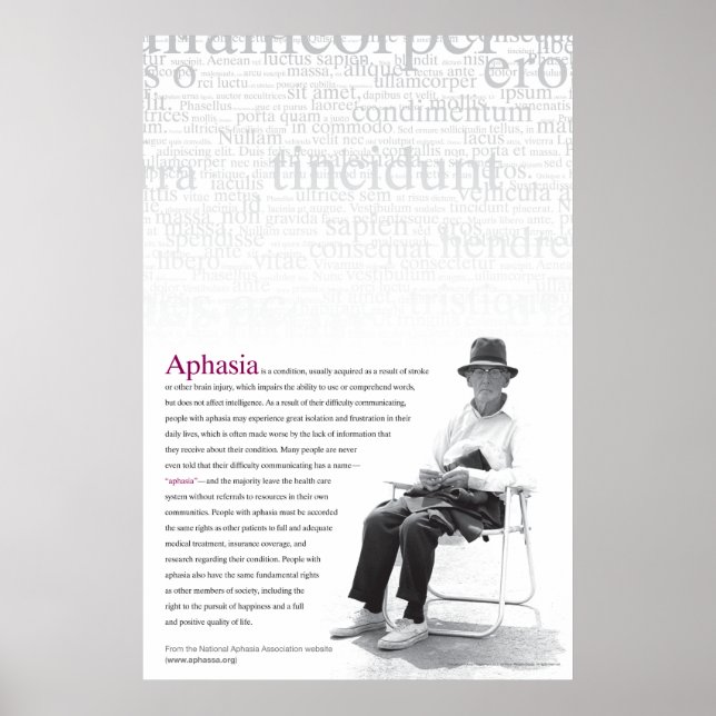 Aphasia Poster (Vorne)
