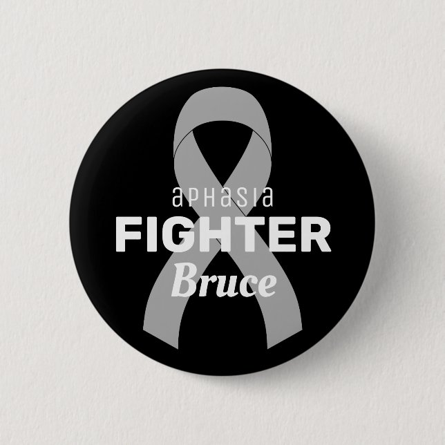 Aphasia Ribbon Black Button (Vorderseite)