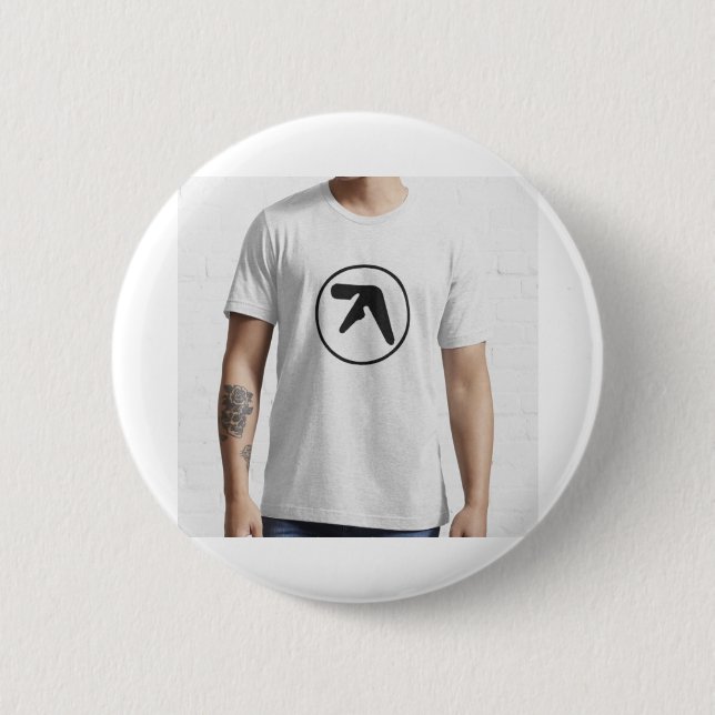 Aphex Twin Merchandise Essential T - Shirt Button (Vorderseite)