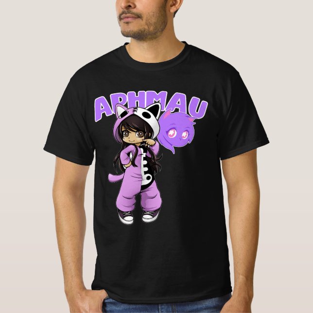 Aphmau als Katze überall T-Shirt (Vorderseite)