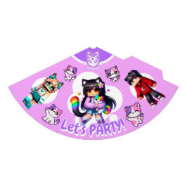 Aphmau Style, Geburtstagskarte, Niedlicher Gamer, Partyhütchen