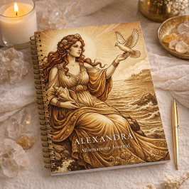 Aphrodite Benutzerdefiniertes Namensbestätigungsjo Notizbuch