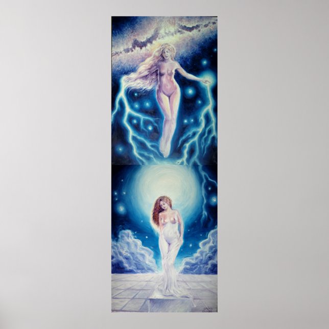 Aphrodite gibt Galatea Leben Poster (Vorne)