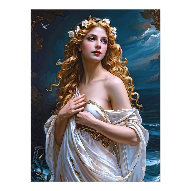 "Aphrodite: Göttin der Liebe und des Lichts" Fotodruck (Vorne)