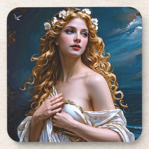 "Aphrodite: Göttin der Liebe und des Lichts" Getränkeuntersetzer