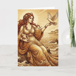 Aphrodite Greek Goddess Greeting Card Karte