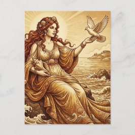 Aphrodite Griechische Göttin Postkarte