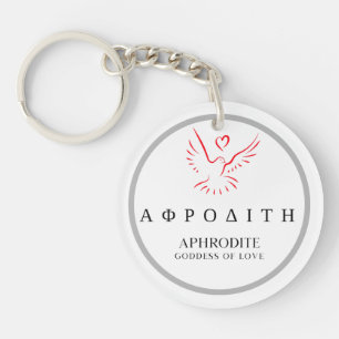 Aphrodite griechische Göttin von Liebe Dove Design Schlüsselanhänger