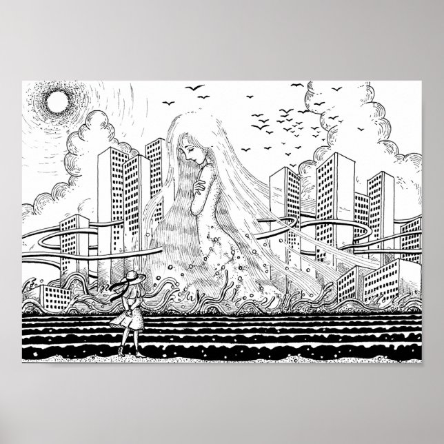 Aphrodite, in der Stadt geboren. Poster (Vorne)