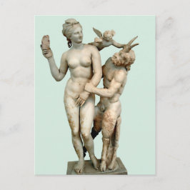 Aphrodite, Pan und Eros Postkarte