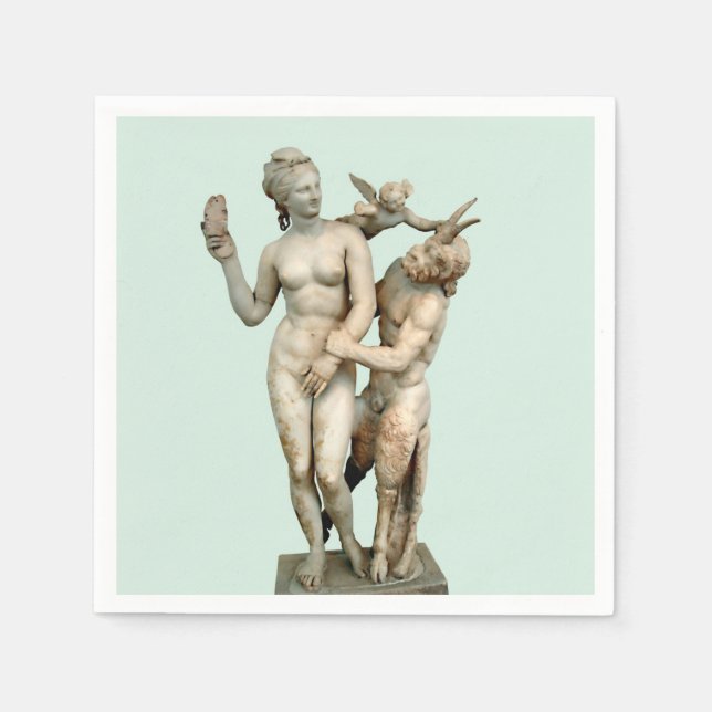 Aphrodite, Pan und Eros Serviette (Vorderseite)