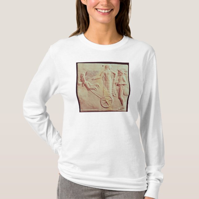 Aphrodite und Hermes, die auf einen Chariot fahren T-Shirt (Vorderseite)