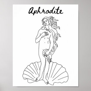 Aphrodite - Venus - Griechische Göttin der Schönhe Poster