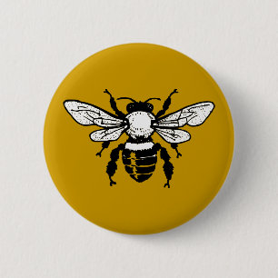 API Mellifera Honigbienen-Knopf Button