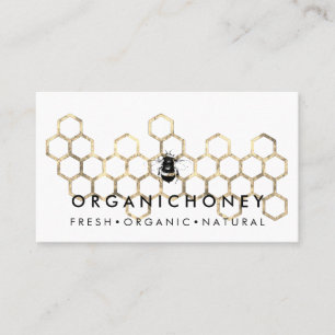 Apiarist Bumble Bee Honeycomb Visitenkarte