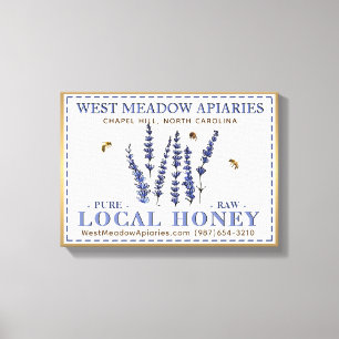 Apiary 3D Leinwand Local Raw Honey Gold Frame Blum