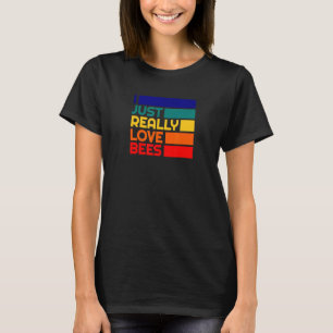 Apiary Beekeeper Reale Liebe Bienen Honey Bee Love T-Shirt