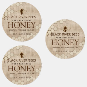 Apiary Business Patch mit Honeycomb und Bienenhone Etiketten