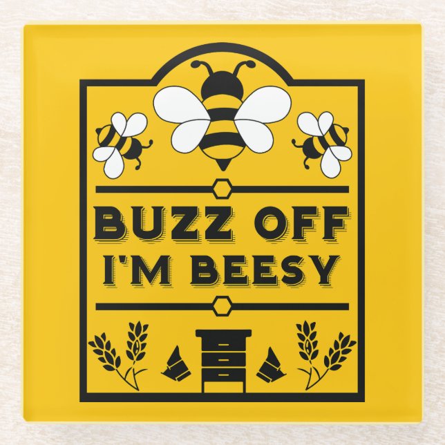 Apiary Honey Bauer Glasuntersetzer (Vorderseite)