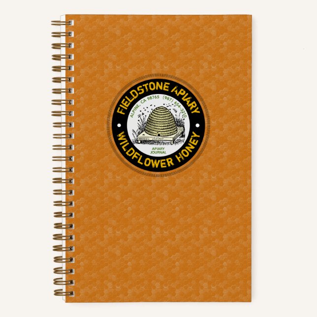 Apiary Name Goldenrod Beekeeper Notizbuch (Vorderseite)
