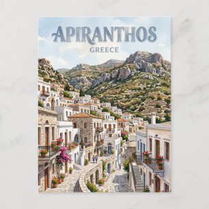 Apiranthos Griechenland Postkarte