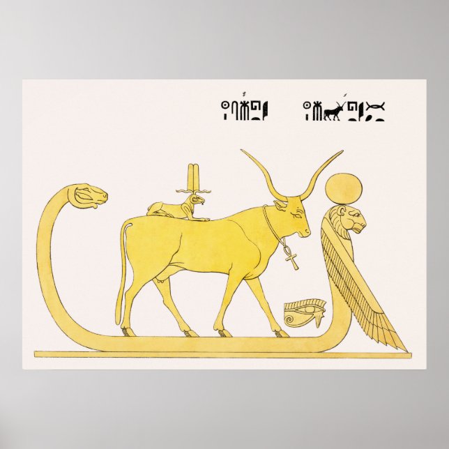 Apis-Abbildung von Pantheon Ägypten (1823-182) Poster (Vorne)