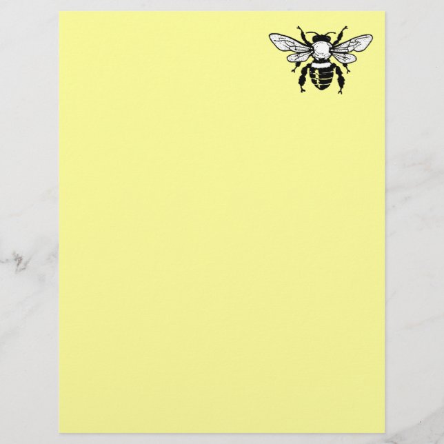 Apis Mellifera Honeybee Letterhead Paper 2 (Vorderseite)