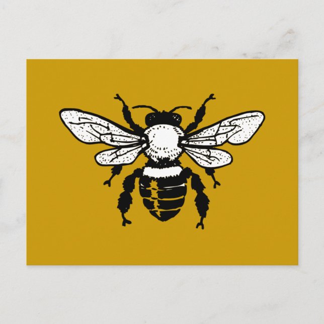 Apis Mellifera Honeybee Postcard Postkarte (Vorderseite)