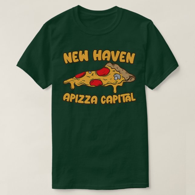 Apizza CT  Pizza Capital of the World New Haven Co T-Shirt (Design vorne)