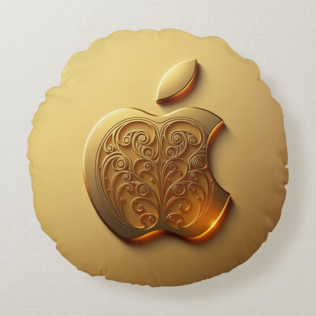 Aplle Rundes Kissen (Vorderseite)