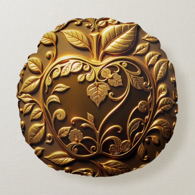 Aplle Rundes Kissen (Vorderseite)