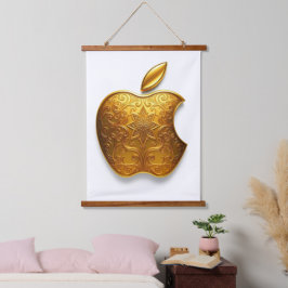 Aplle Wandteppich Mit Holzrahmen