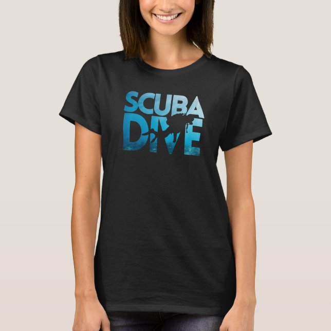 Apnea Diver Freediver Scuba Diver   T-Shirt (Vorderseite)