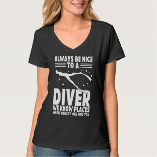 Apnoe Diver Freediving Free Diver One Breat T-Shirt
