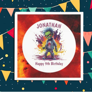 Apokalypse Birthday Zombie Boy Serviette