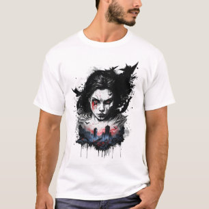 Apokalypse Girl Dark Art Design T-Shirt