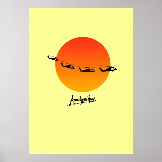 Apokalypse jetzt minimalistisches Shirt-Design Poster (Vorne)
