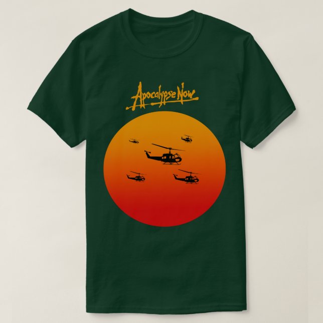 Apokalypse jetzt Sonnenuntergang T-Shirt (Design vorne)