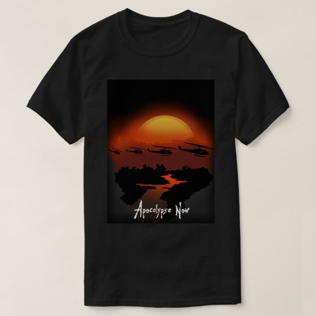 Apokalypse jetzt (Wort unten) Klassischer T - Shir T-Shirt (Design vorne)
