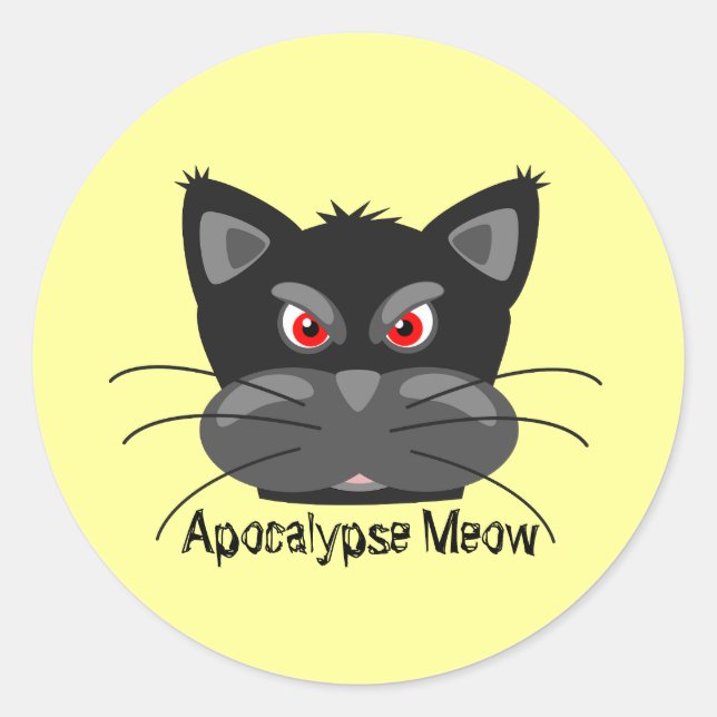 Apokalypse Meow Stickers (Vorderseite)